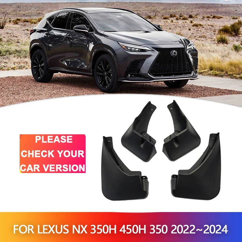 Car Mudguards for Lexus NX 350h 450h 400h 350 2022 2023 2024 Mudflaps Fender Mud Flap Splash Guards Cover Wheel Auto Accessories