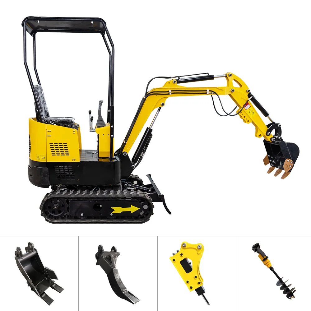 precio atractivo! Nueva máquina excavadora 2025 microexcavadora 0,8 toneladas microexcavadora de 1 tonelada y motor EPA a la venta