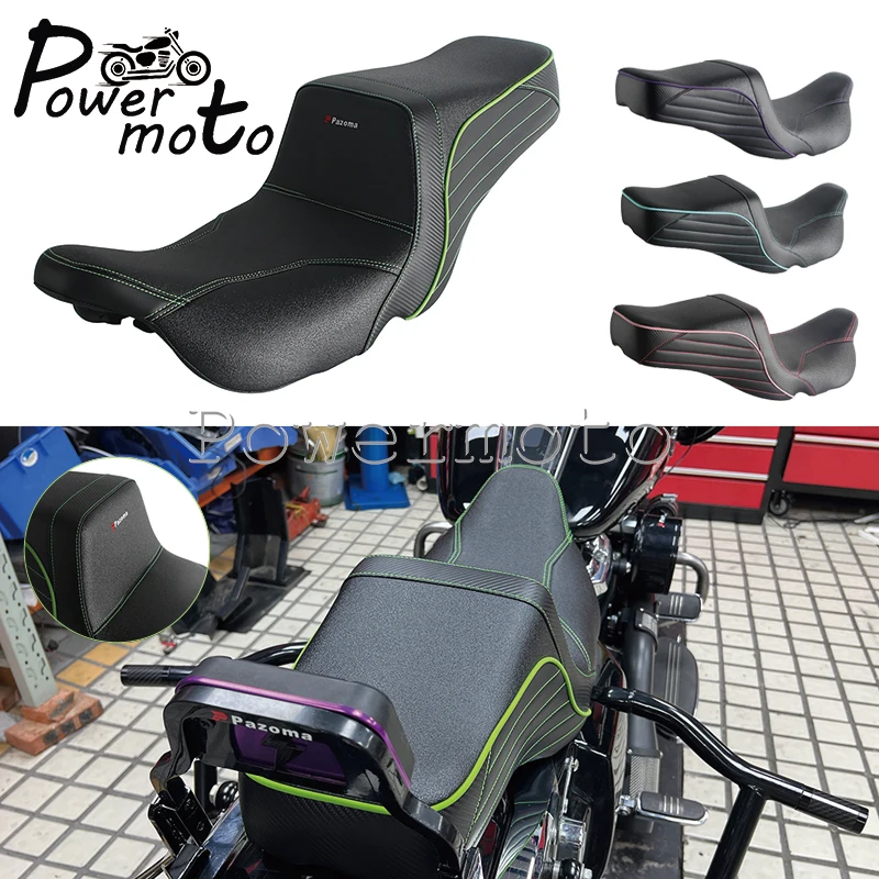 Motorcycle 2-Up Seat Gel Pad Rider Passenger Cushion For Harley Touring CVO Street Glide Road Glide Road King FLHRSE  2008-2025