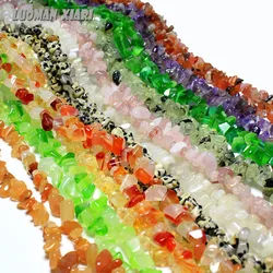 Wholesale Strand 87cm Gravel Irregular 5-8 mm Natural Stone Beads For Jewelry Making Crystal Onyx  DIY Bracelet Necklace  34.5''