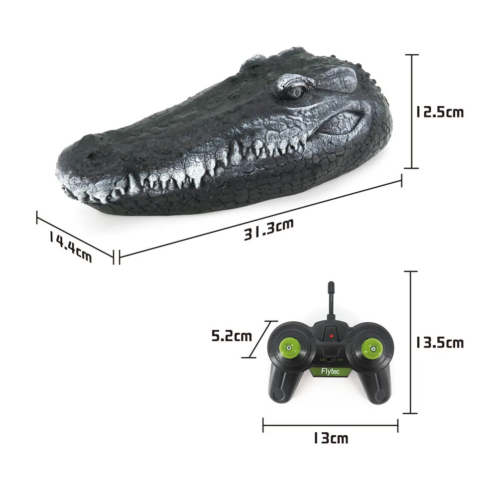 2.4G Simulatie Krokodil Hoofd Rc Boot Water Racing Afstandsbediening Speelgoed 15 Km/h Fun Nieuwigheid Simulatie Spoof Afstandsbediening boot