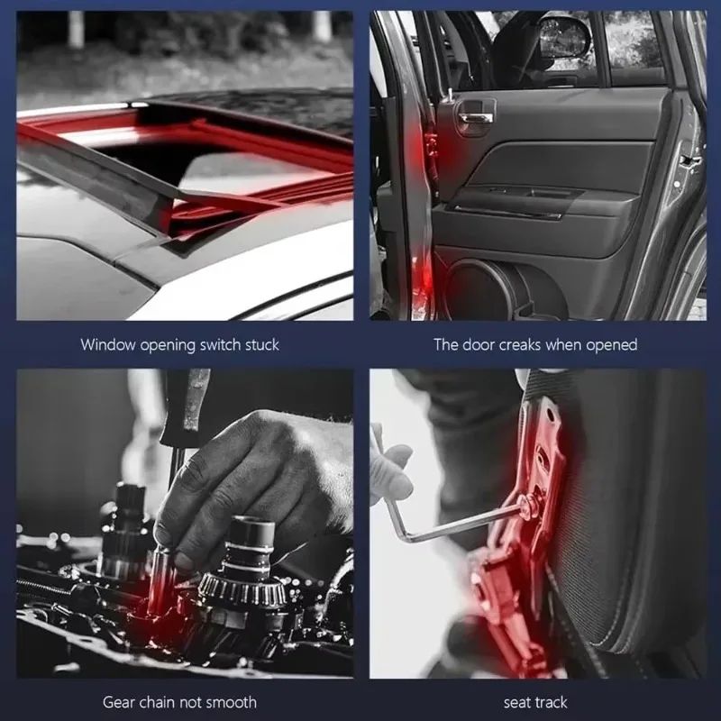 فتحة سقف السيارة المسار تشحيم الشحوم 100 جرام الأبيض زيت تشحيم السيارة الشحوم صيانة ميكانيكية باب غير طبيعي الضوضاء زيت مانع االصدأ