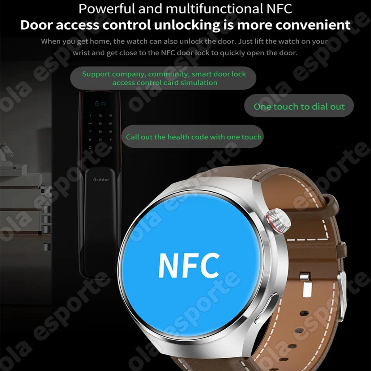 2024 Watch 3 Pro Smartwatch NFC Bluetooth Call GPS Sport Fitness Tracker Weather Display Women Men Smartwatch For Android IOS