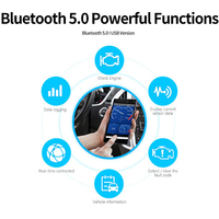 KONNWEI KW901 ELM327 V1.5 Bluetooth 5.0 Car Diagnostic Tools ELM 327 V1 5 OBD2 Scanner For Android/IOS Auto OBD 2 Code Readers