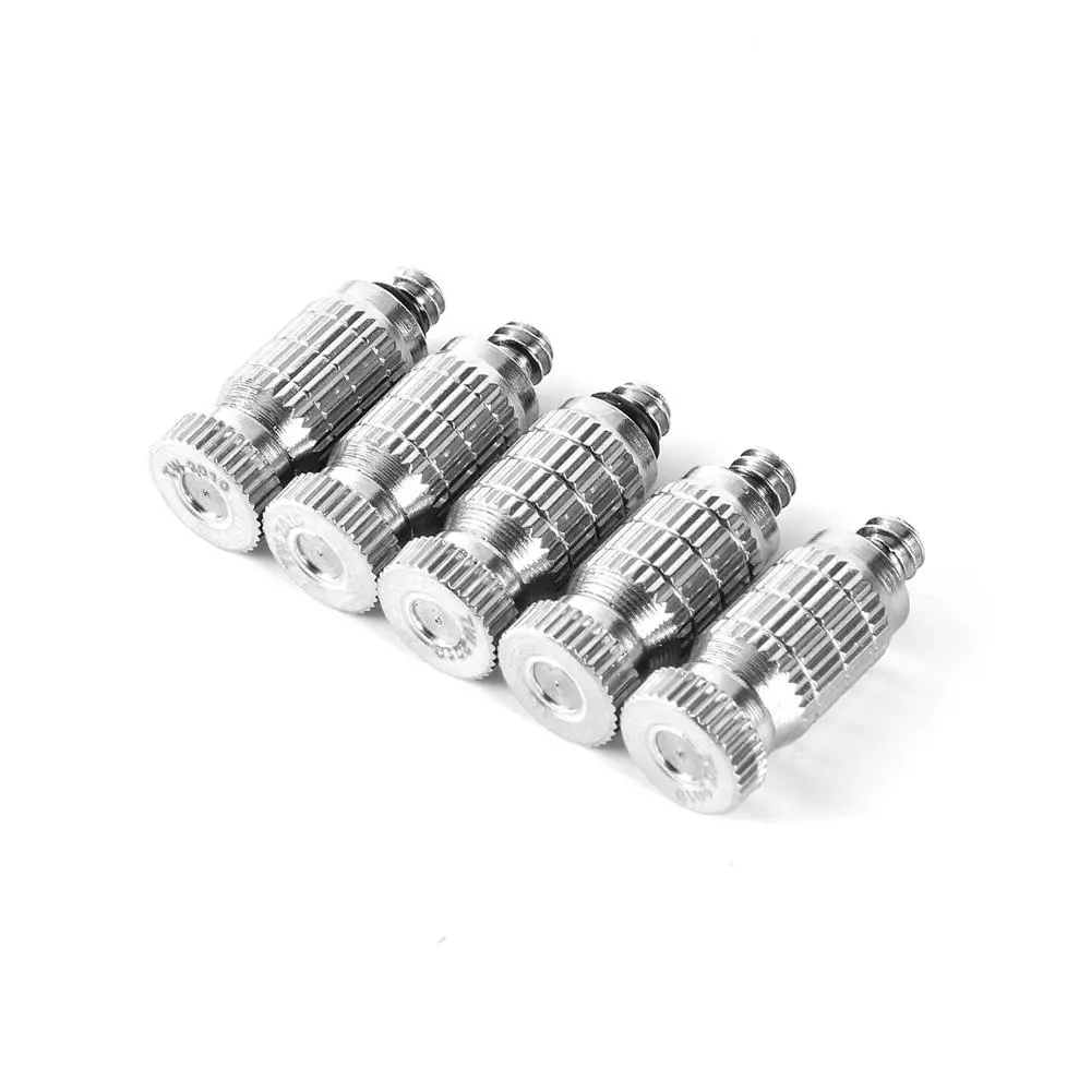 Nickel Plated Brass High Pressure Fog Nozzle 0.1-0.5mm Atomizing Sprinkler Garden Cooling Disinfection Humidify Spray Nozzle