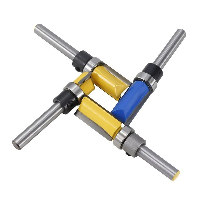 1pc 1/4 ''(6.35mm) 생크 플러시 트리밍 라우터 비트 패턴 우드 밀링 비트, 템플릿 트림 밀링 커터 스트레이트 라우터 비트