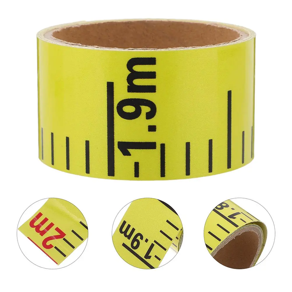 2 Buah Pita Penanda Label Pengukur Stiker Perekat PVC Skala Ketinggian Air Presisi Tinggi untuk Tangki Kolam Renang Tahan Air