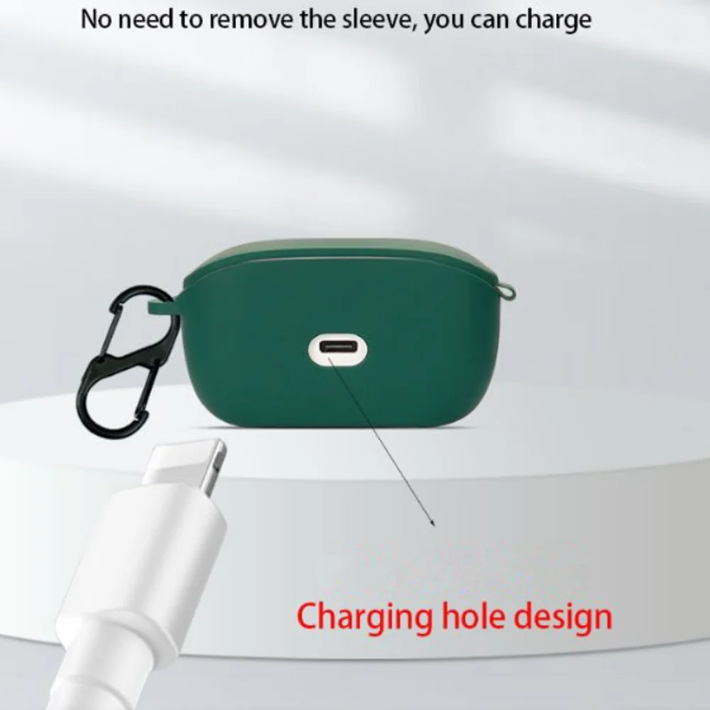 Für JBL Wave Buds/Buds 2 Fall Einfarbig Kopfhörer Abdeckung Fundas Shell Weiche Stoßfest Silikon Hearphone Zubehör – Detail 8