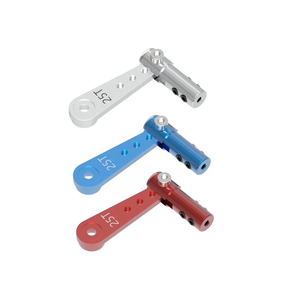 Kit de haste de direção de aço inoxidável 304 m2 100-300mm-chapa de alumínio de 2mm e braço servo 25t para barcos a gasolina/elétricos rc