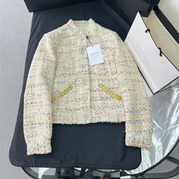 

Customization European women's clothing - new summer styles in 2026 Long-sleeved single-button tweed coat vest and skirt set