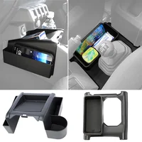 Caja de almacenamiento para cambio de marchas de coche, bandeja organizadora para consola central, portavasos para teléfono, accesorio Interior modelo AT para Suzuki Jimny 2024 2025