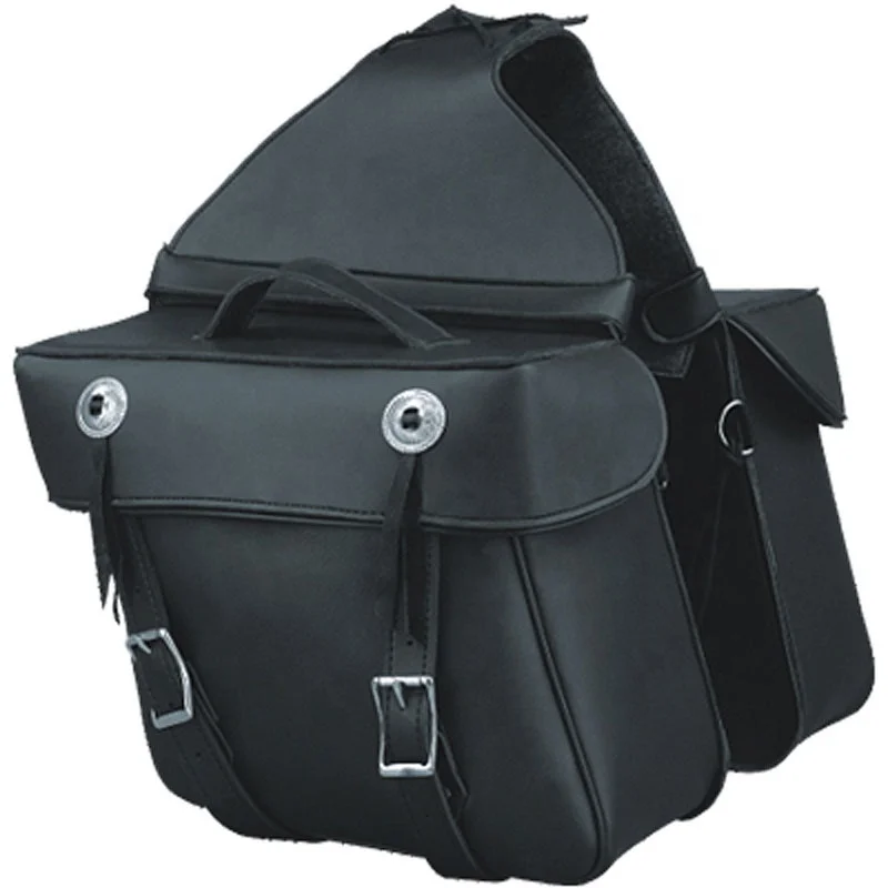 

HMB-4192A PU LEATHER MOTORCYCLE SADDLE BAG SET TRAVEL LUGGAGE BAGS MOTORBIKE SADDLEBAG WATER PROOF