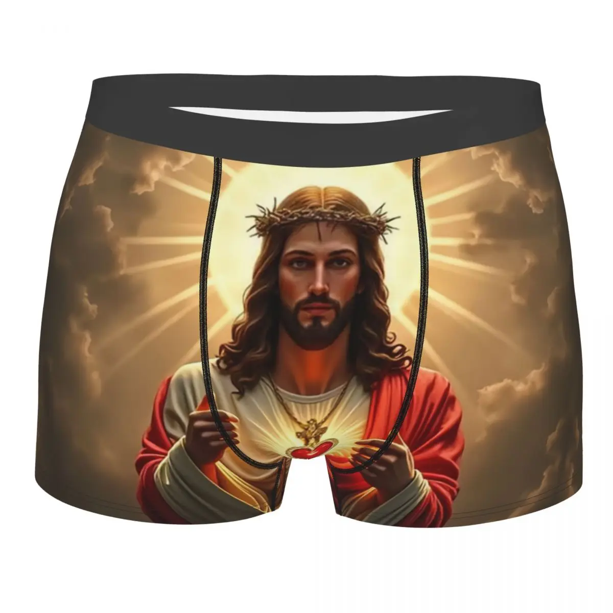 

Custom Male Cool The Lord Jesus Christ Underwear Boxer Briefs Men Stretch Shorts Panties Underpants