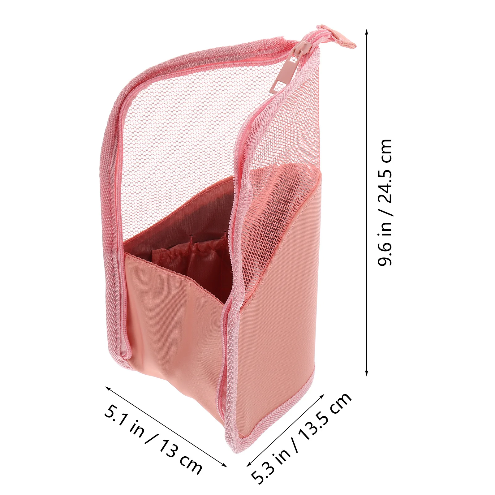 حامل فرشاة مكياج للسفر، صغير الحجم، سعة كبيرة، منظم فرش المكياج، حقيبة أقلام رصاص للسفر #2