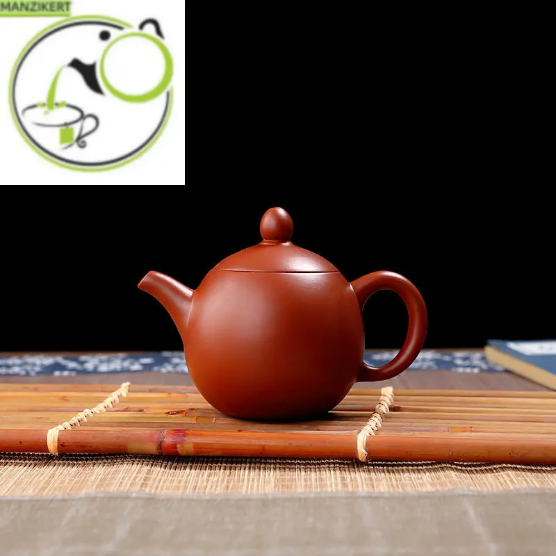 

120ml 9-hole Yixing Handmade Red Clay Teapot / Xishi Longdan Teapot/filtered Small Bubble Teapot 11x8cm