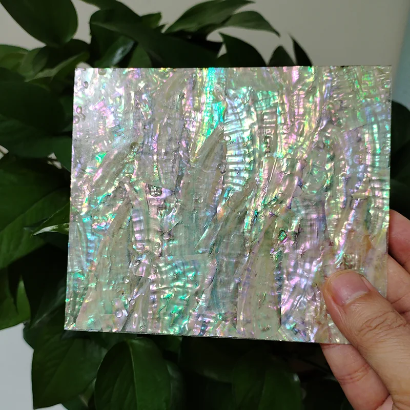 Nature Paua Abalone Flat Shell Inlay Material Slab Mother of Pearl Inlay Veneer Luthier Supply DIY Project Handicraft Materials