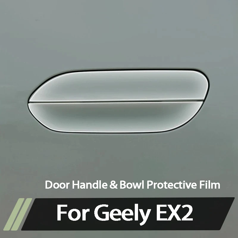 For Geely EX2 Proton Emas 5 Geome Star Wish 2025 2026 Door Handle Bowl Film Transparent Protective Sticker Anti Scratch Cover
