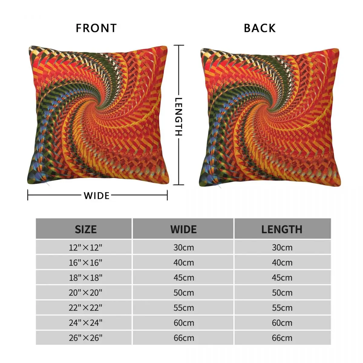 Psychedelic Scream Tatum Riley Square Pillowcase Polyester Linen Velvet Printed Zip Decor Sofa Cushion Case 45x45