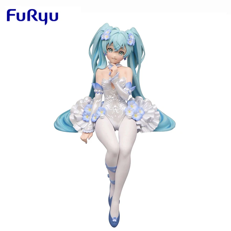 Em Meia Original FuRyu Vocaloid Hatsune Miku Figura Anime Fada Flor Espírito 15 CENTÍMETROS Ação Estatueta Modelo Boneca Brinquedos Presente Surpresa