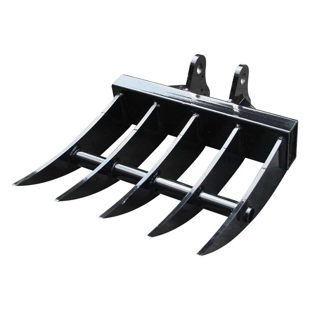 

Mini Excavator Attachment Rake, Metal Material, Hole Diameter: 25MM/0.98in, Suitable for 1 - Ton Mini Excavators