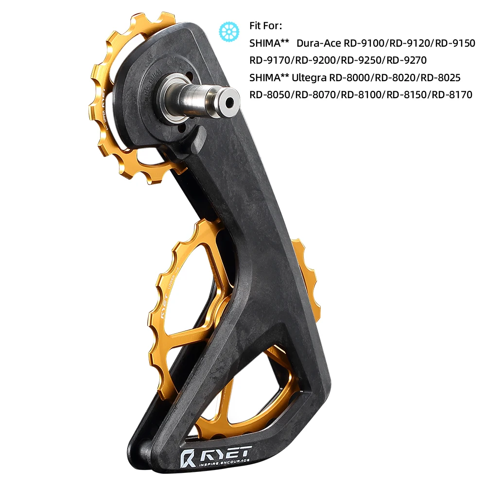 RYET RS Full Ceramic Oversized Derailleur Pulley Wheel 13T-19T Pulley Wheel Fit For Shiman R7000 R8000 R8100 R9100 R9250 Part image 3