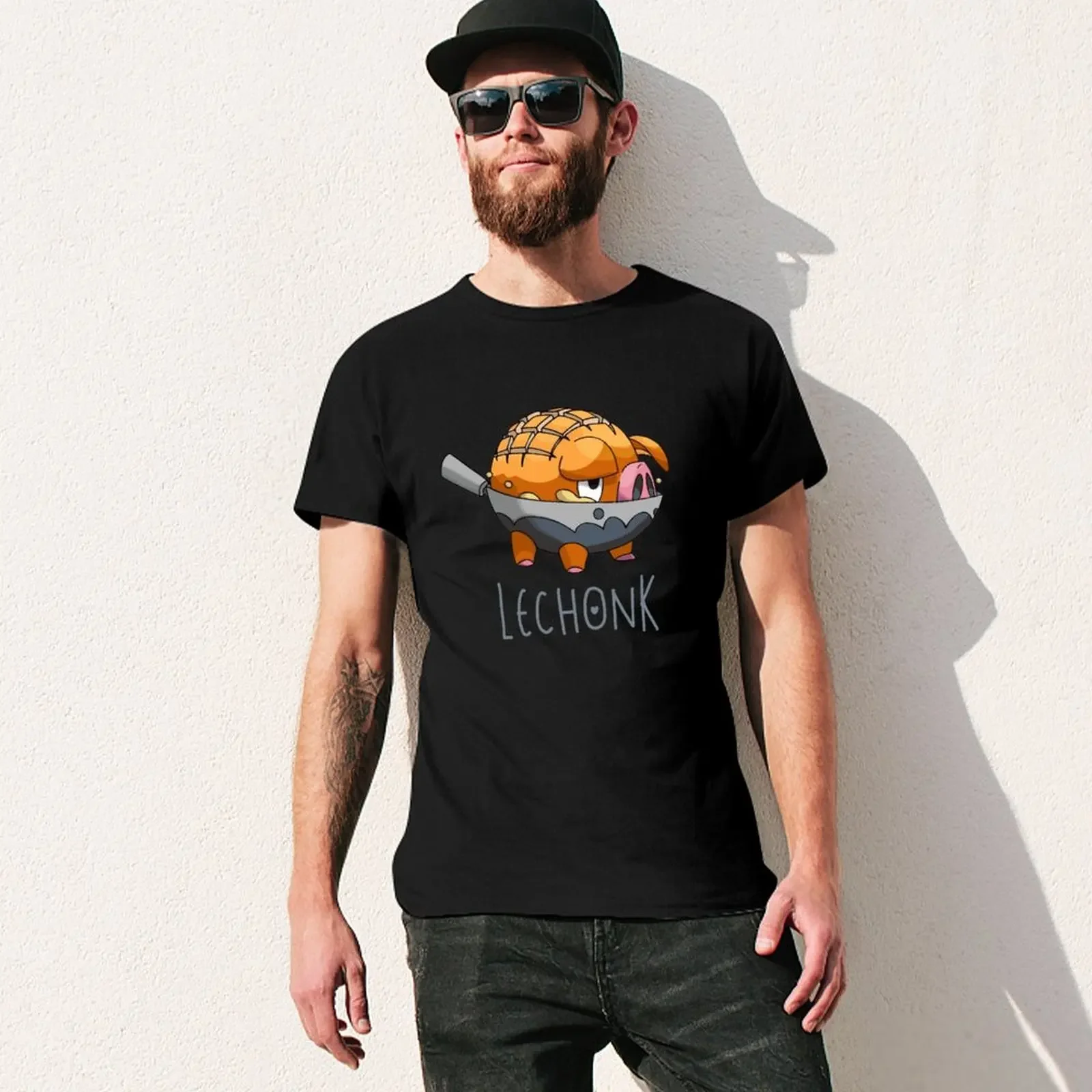 Lechonk T-Shirt anime blanks mens graphic t-shirts funny