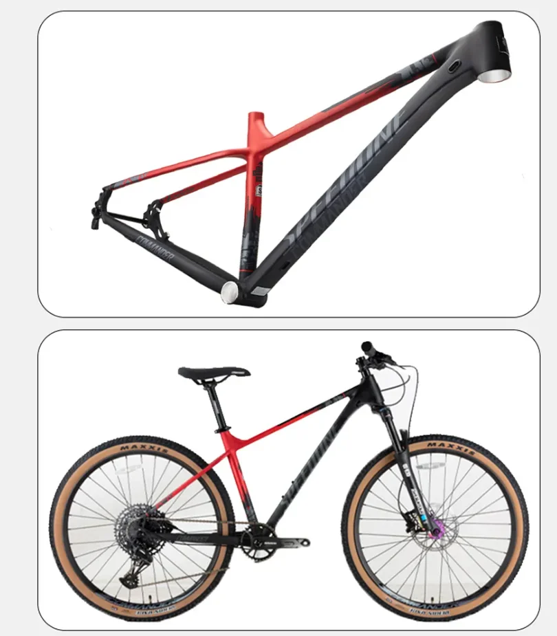 

Bike Off-Road Frame 29 Ultra-Light Aluminum Internal Route 142x 12mm Through Axle Mountain Bike Hardtail Frame