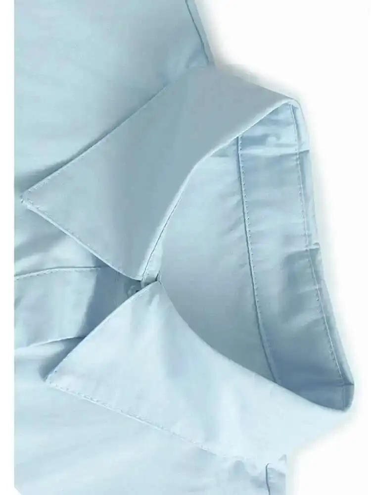 Abito da donna midi con stampa a cerchio blu impiombato di grandi dimensioni Nuovo bavero manica corta moda marea primavera estate