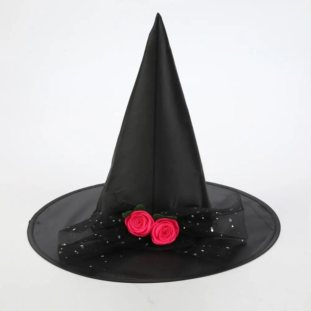 Funny Party Halloween Sorcerer Hat Portable Vintage Witch Hat Masquerade Cap