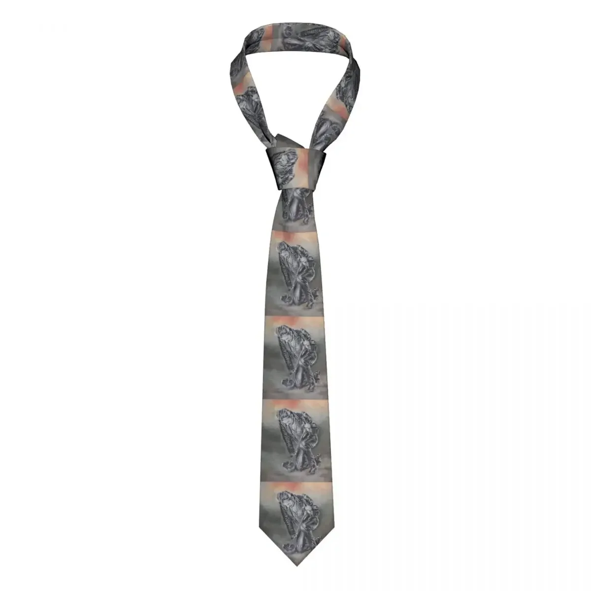 Custom Hallyday Rock Ties Men Fashion Silk France Singer Neckties for Office