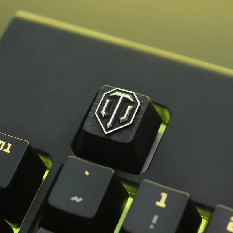 1 pçs liga de alumínio keycaps personalizado soviético tema teclado teclados mecânicos tampões r4 altura chave para cherry mx switch