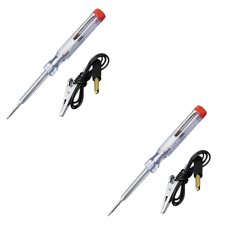 2X 6V 12V 24V DC Probe Light System Test Probe Lamp Auto Car Light Circuit Tester Lamp Voltage Test Pen Detector