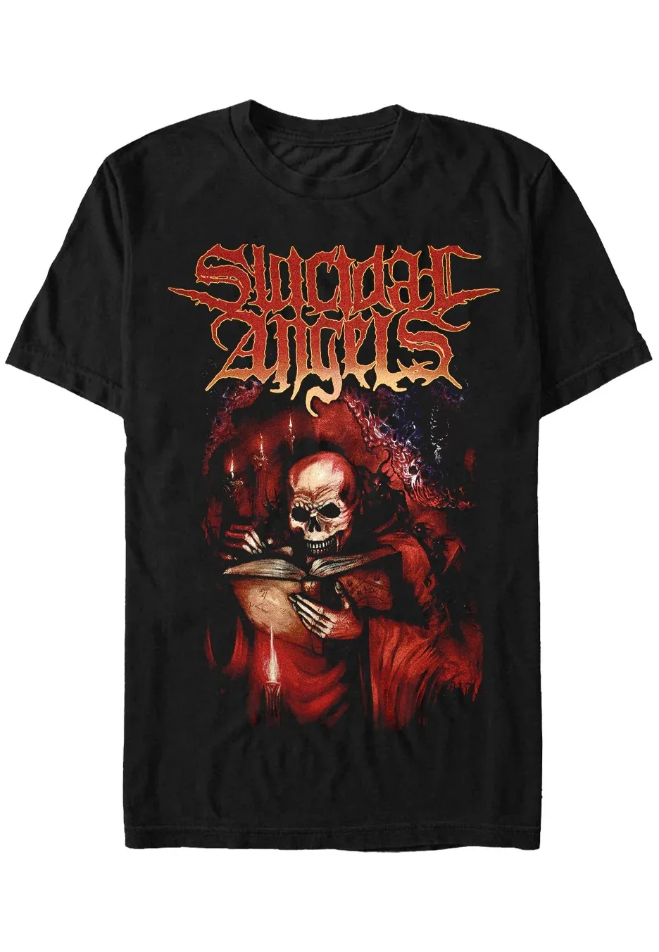 

Suicidal Angels Deathstalker Одежда с узором и принтом Летние элитные брендовые хлопковые мужские и женские футболки с короткими рукавами