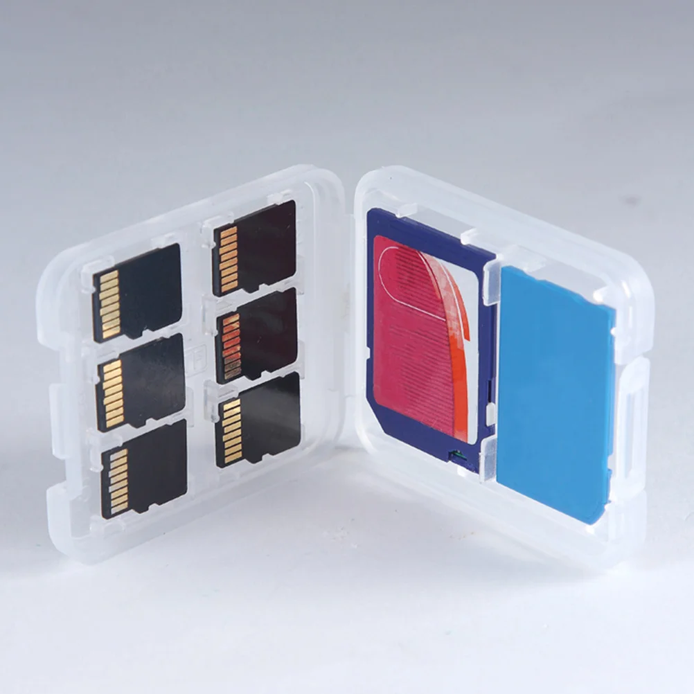 

20Pcs Memory Card Case 8 Slots Cards Storage Organizer Portable Holder for Safe Keeping Memory Card Case Cards Box