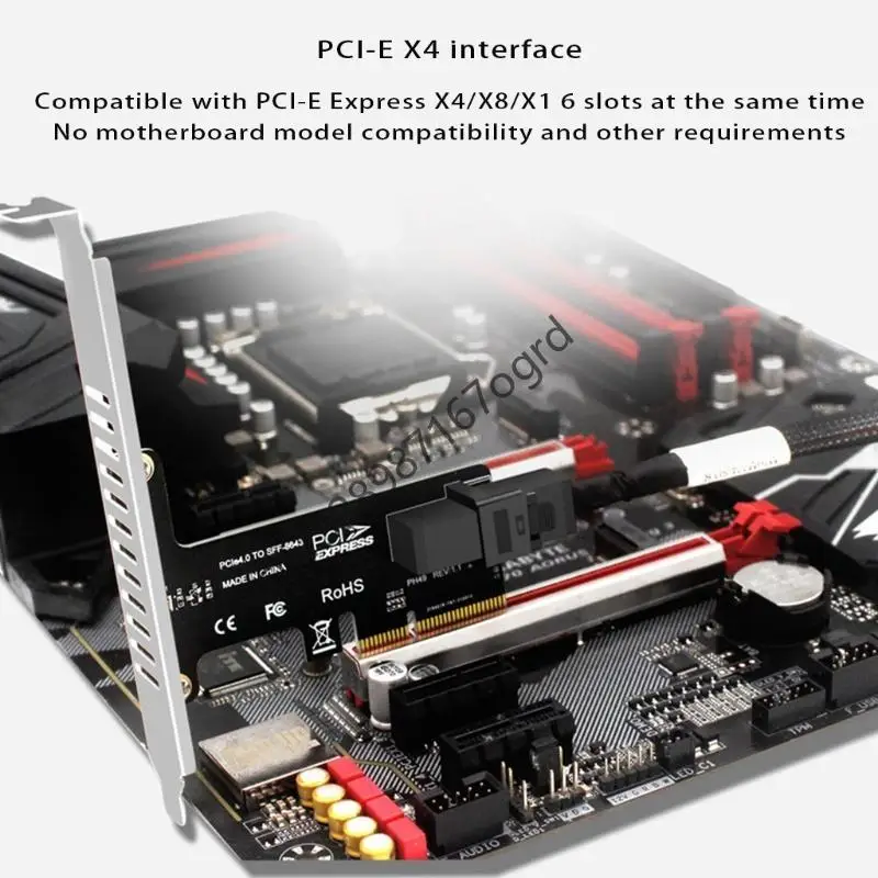 Riser Card SSD PCIE naar SF8643 Expansiekaart Driver Conversiekaart Hoge snelheid Uitbreidingsadapterkaart 634A