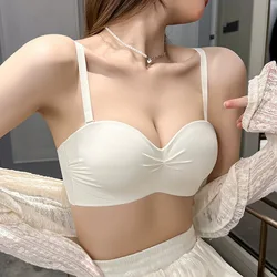 UBAU i nuovi seni piccoli si sono raccolti per mostrare biancheria intima grande femminile comodo reggiseno rovesciato senza tracce senza reggiseno ad anello in acciaio