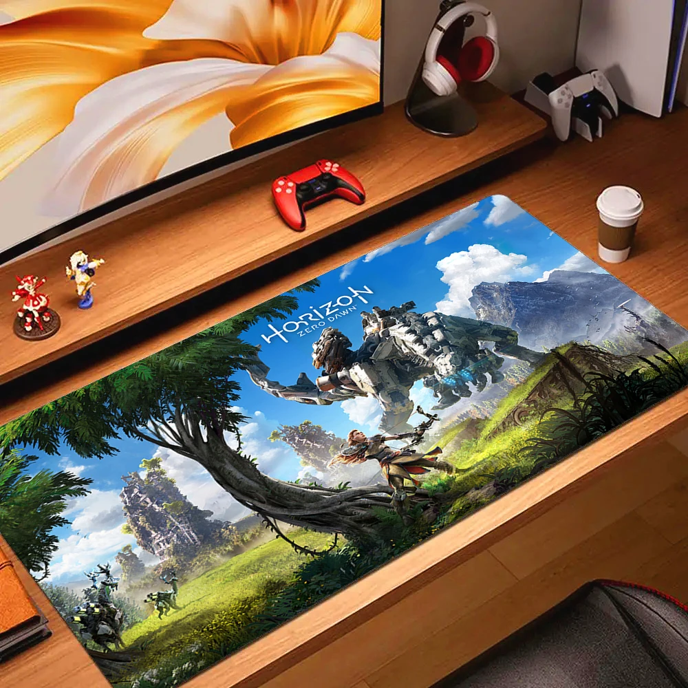 Xxl Horizon Zero Dawn Mouse Pad Pc Gamer Big Deskmat Gaming Accessories Mousepad Computer Keyboard Table Mat Mausepad Anime Mats