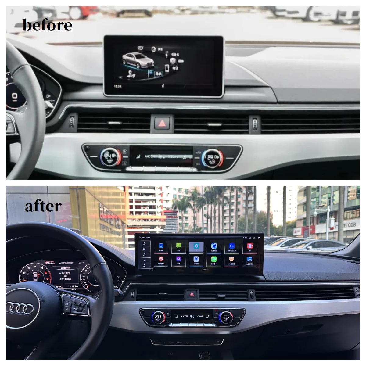 14.9" For Audi A4L …