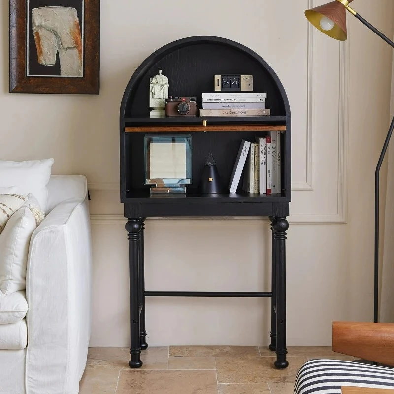 ltt French medieval solid wood porch cabinet, living room foyer cabinet, home storage side cabinet