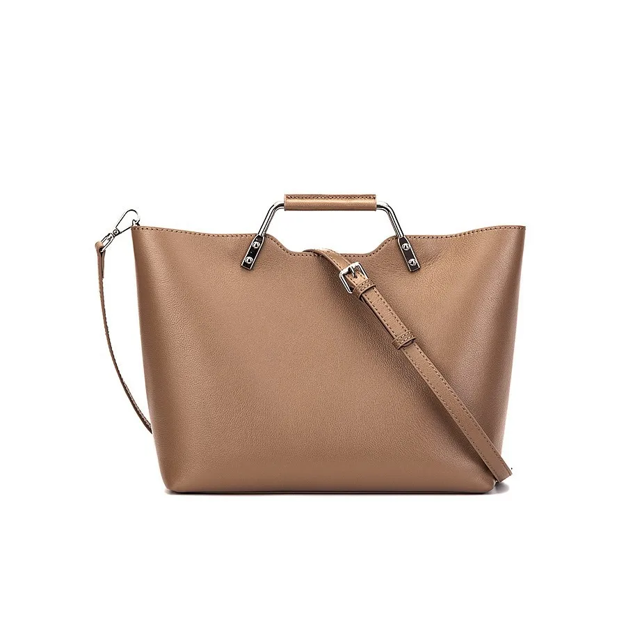 Vintage Single Shoulder Artistic Top Layer Cowhide Crossbody Bag Commuter Handbag Women's Genuine Leather Simple Women's Bag