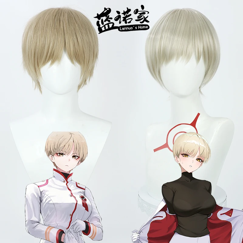 

Anime Blue Archive Ikekura Marina Cos Cosplay Wig Halloween Carnival Party Props Synthetic Hair Heat Resistant Fiber + Wig Cap
