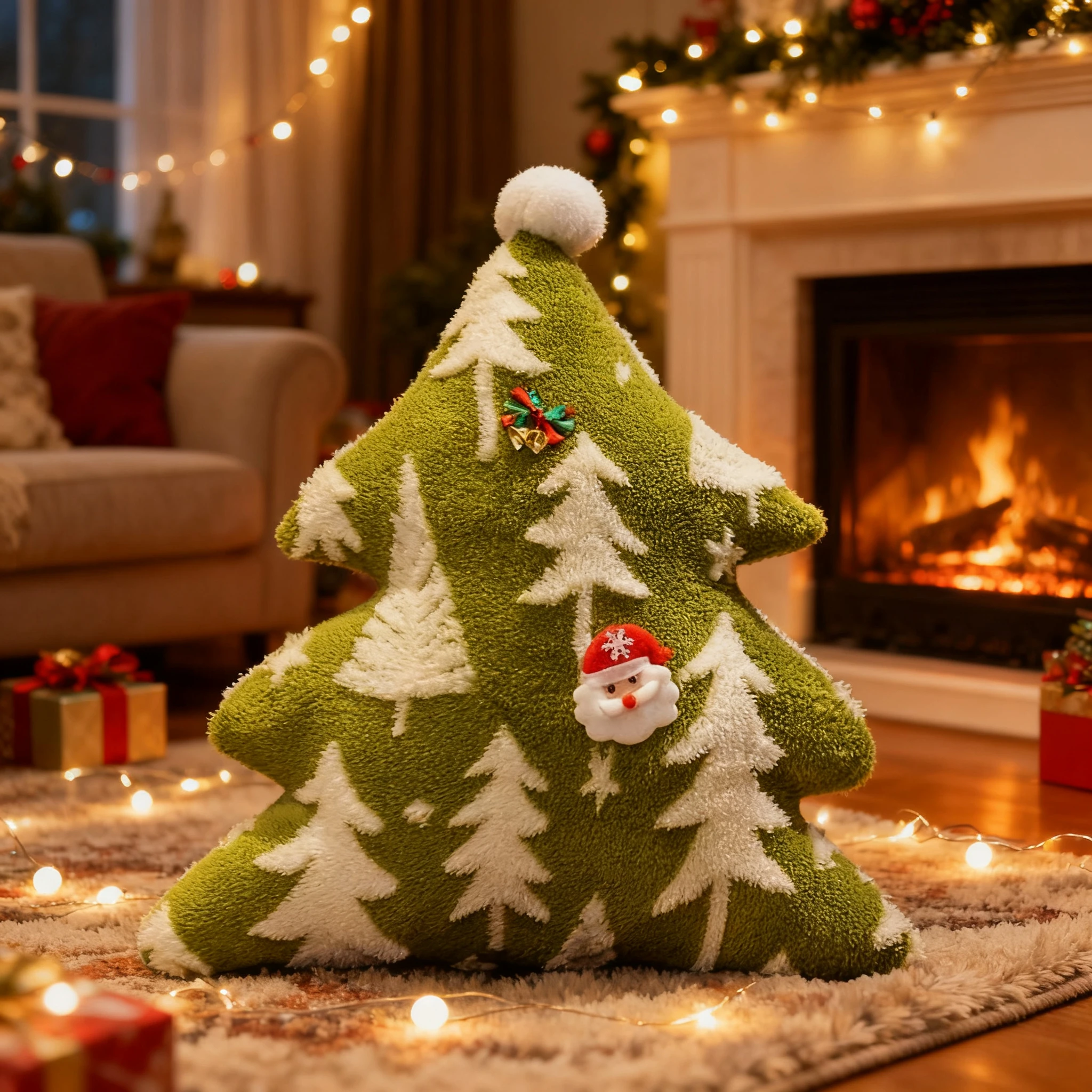 

New Christmas Themed Cute Throw Pillow Soft Comfortable Festive Decor Lumbar Support Pillow with Filler Perfect Xmas Giftподушка