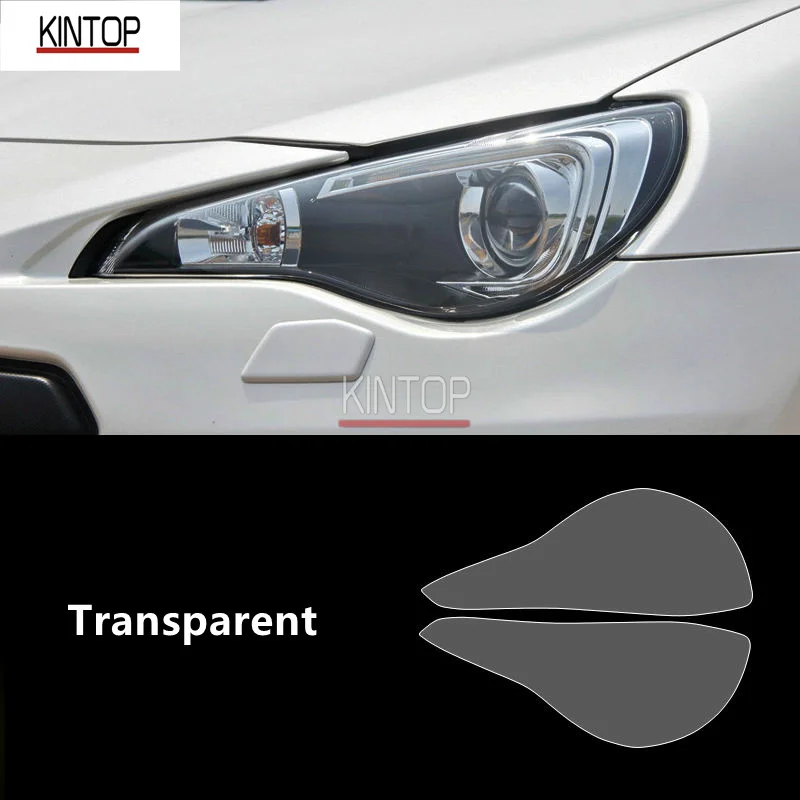 For SUBARU BRZ 13-20 TPU Transparent Headlight Protective Film, Headlight Protection,Repair Film Modification Accessories Refit