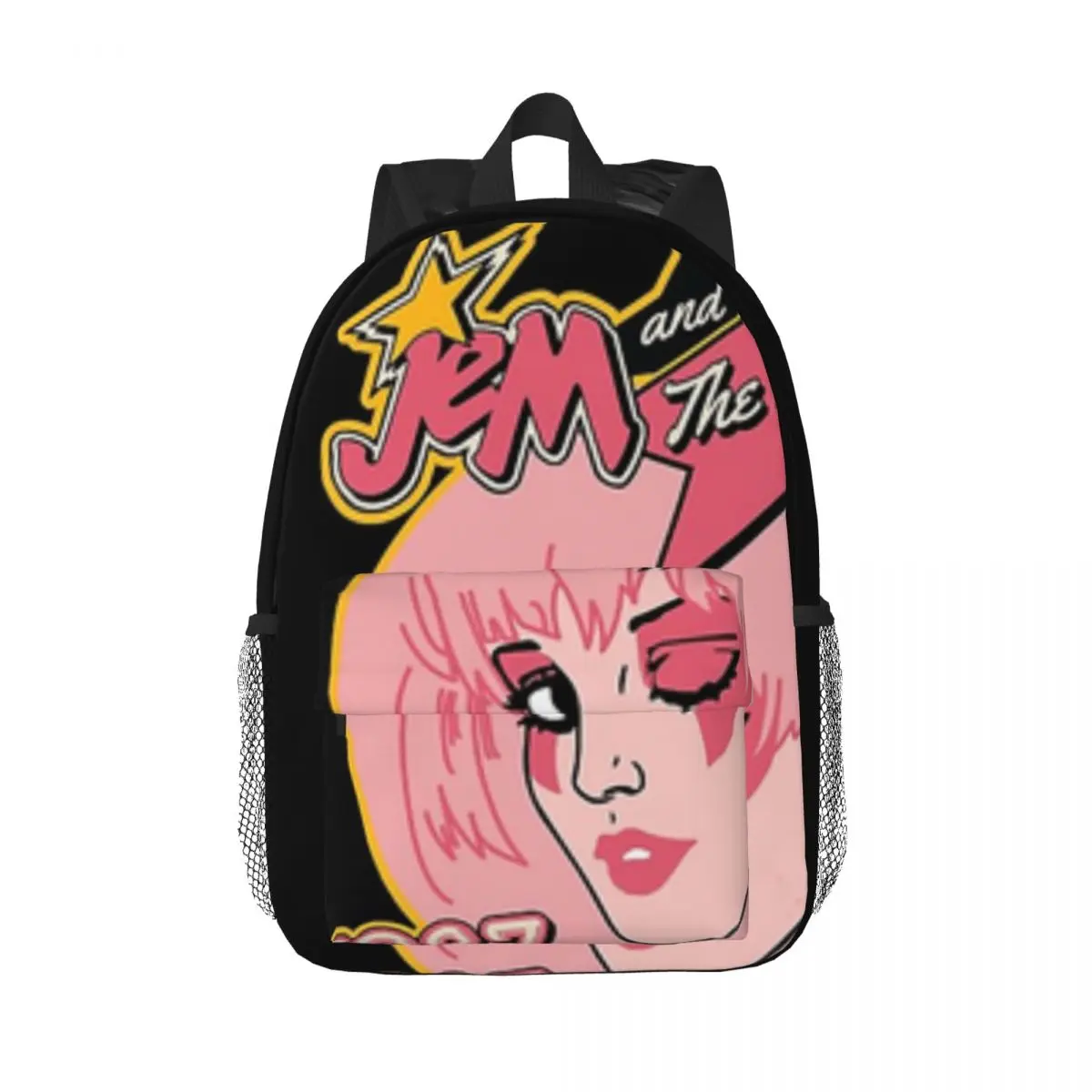 

Jem and The Holograms Backpack New Female Fashion High Capacity Waterproof College Backpack Trendy Laptop Travel Book Bag 15inch