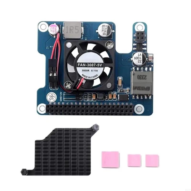 

K32C Power Over Ethernet Board Poe Hat Hat с модулем питания охлаждающего вентилятора