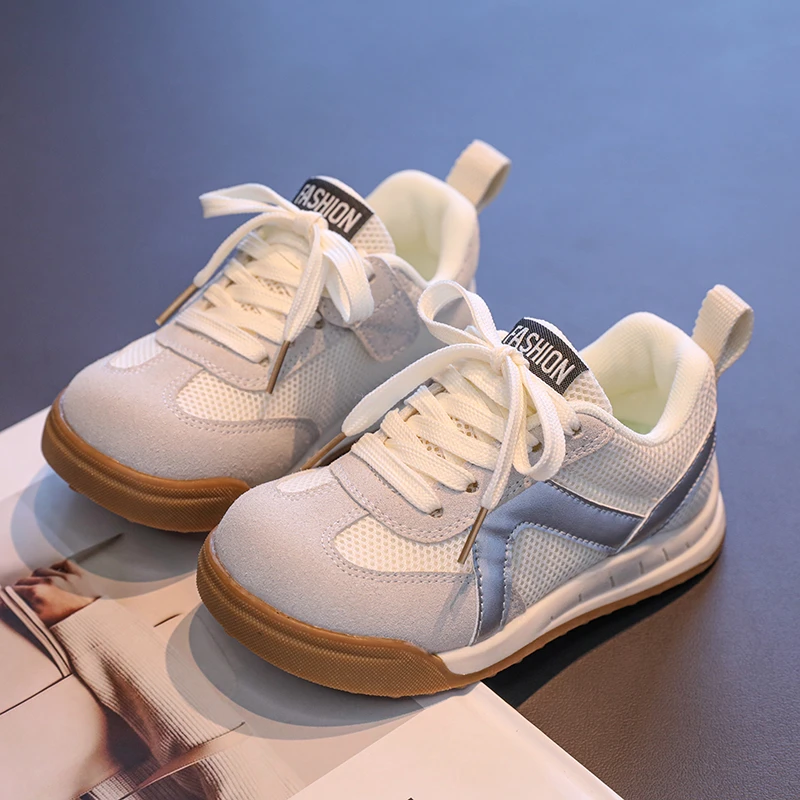 

Spring Autumn New Kids School Sneakers Unisex Causal Children's Mesh Basketball Shoes Boys Girls Fashion Sports Shoes Breathable