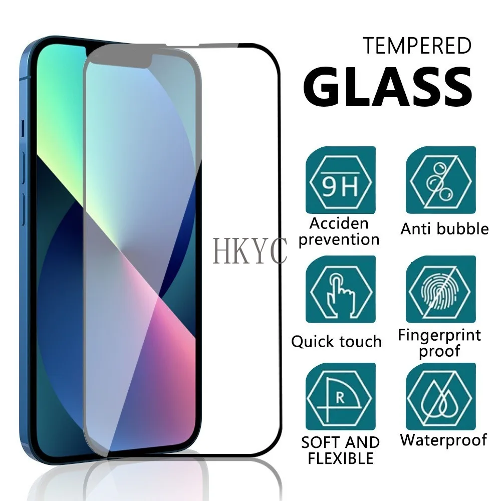 4 Pieces Black Edge Glue Tempered Glass Film For Redmi Note 15 4G 5G 15 Pro Plus 5G 15 Pro 4G 15Pro 5G Screen Protectors HD Film
