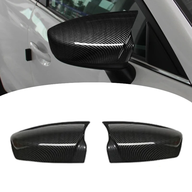 

1Pair for Mazda 3 Axela 2014-2019 Side Mirror Cover Caps ABS Glossy Black Car Exterior Accessories Left Right