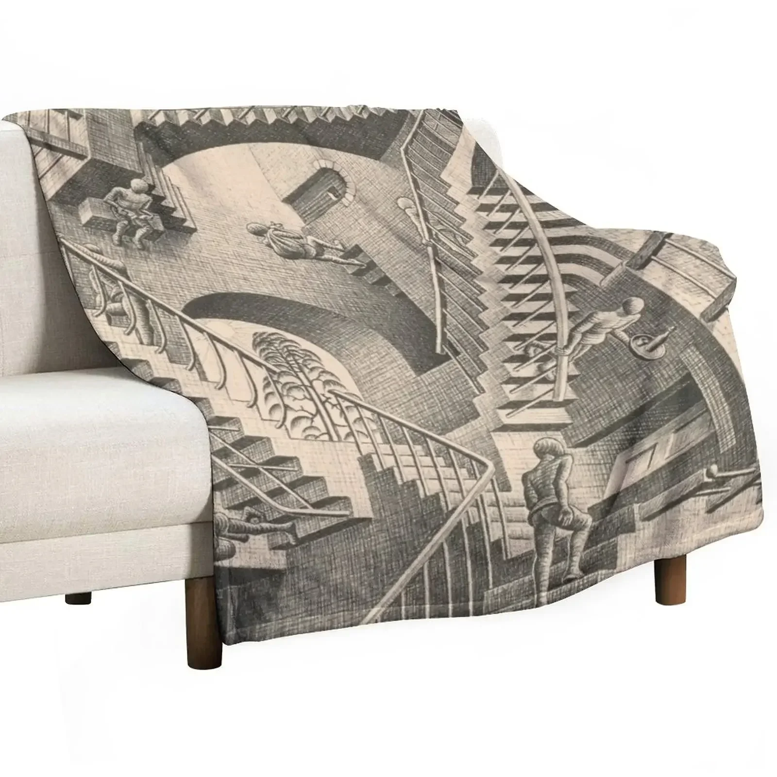 Escher - Relativity Throw Blanket Polar Multi-Purpose Blankets