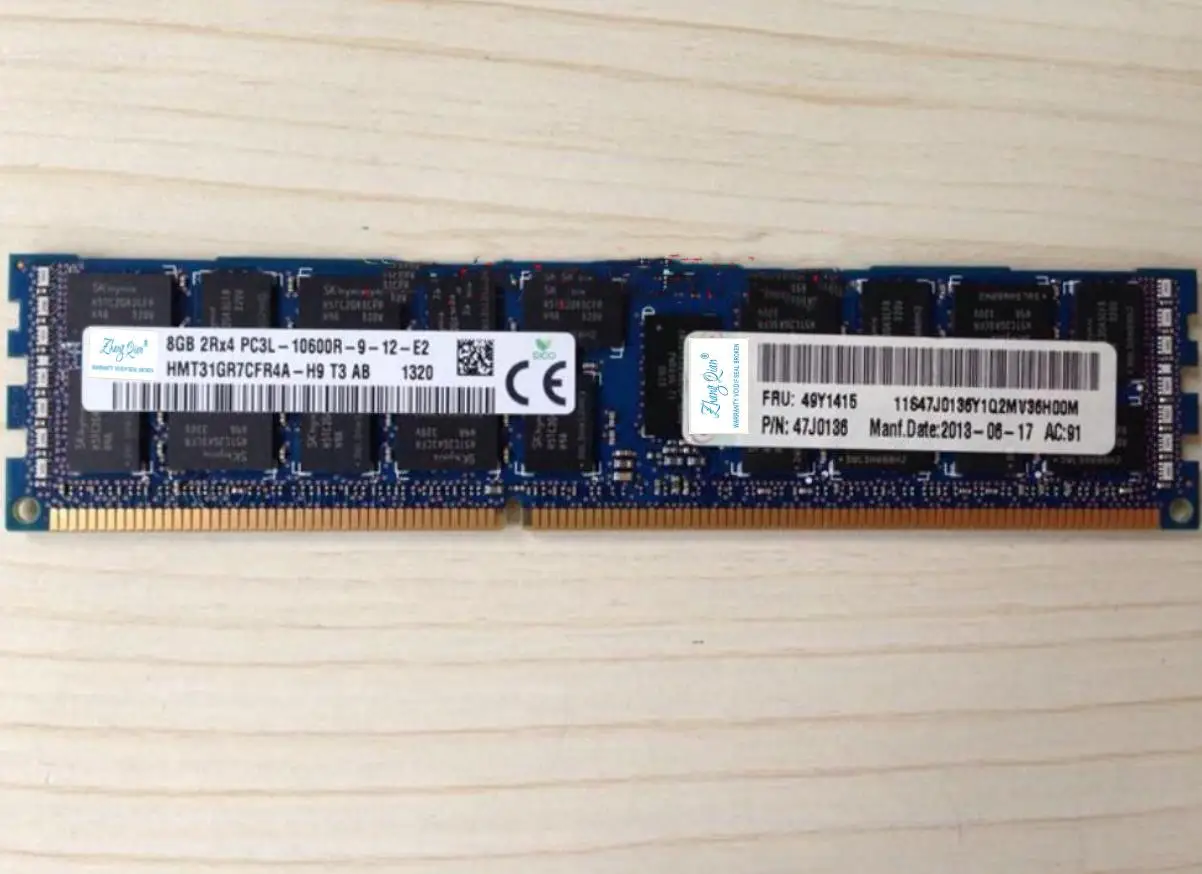 For X3650 M2 M3 M4 8GB PC3L-10600R 8G DDR3 1333